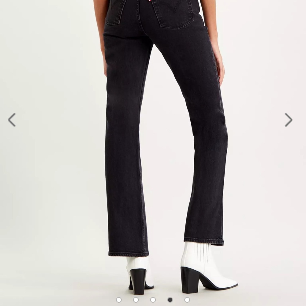 Levi's Ribcage Boot Cut Black Jeans Size 26 - Picture 4 of 11